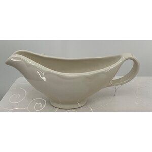 Homer Laughlin Best China White Ceramic Gravy Boat